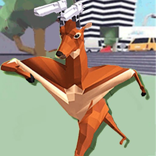 动物冲撞模拟器-鹿哥的城市冒险v1.1-安卓下载