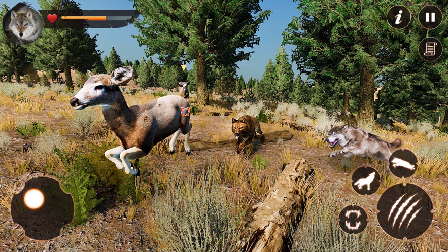 野狼模拟器猎人 3D App下载效果预览图
